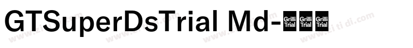 GTSuperDsTrial Md字体转换